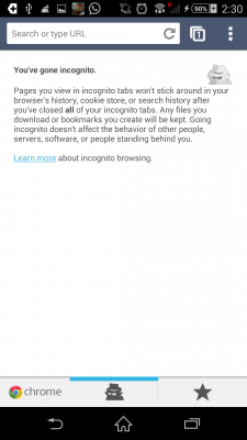 Menggunakan Incognito Mode pada Google Chrome Android